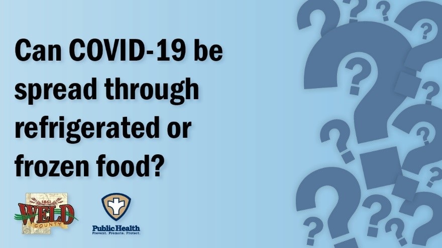 Can COVID-19 be spread through refrigerated or frozen food?