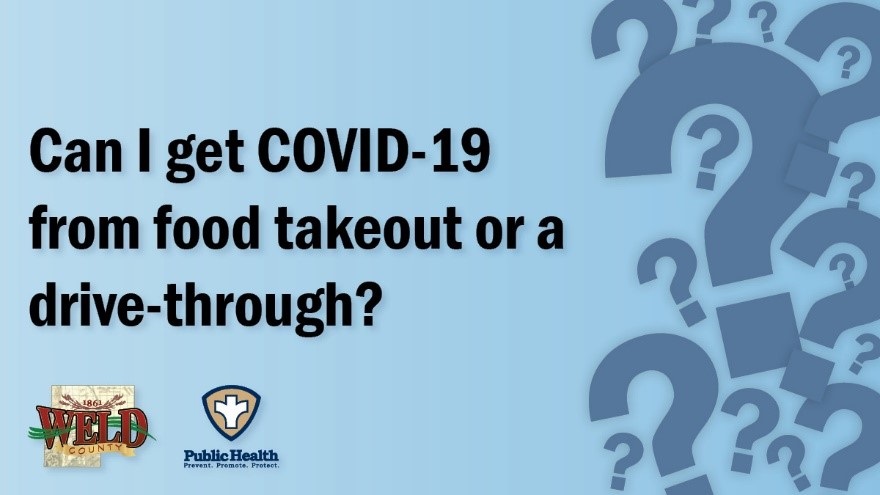 Can I get COVID-19 from food takeout or a drive-through?