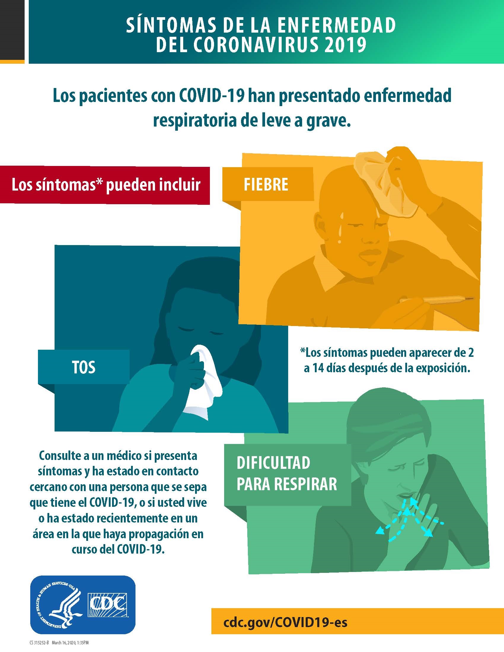 Síntomas de la enfermedad del COVID-19