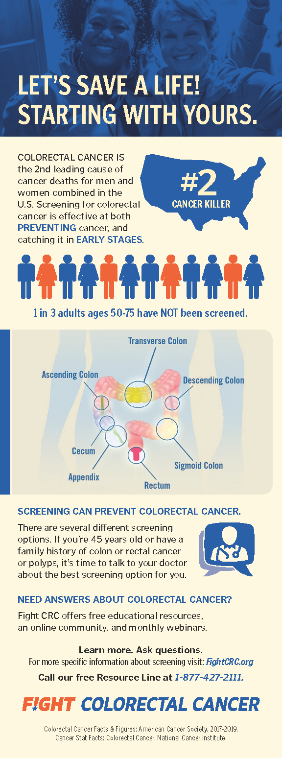 Colorectal Cancer Rack Card