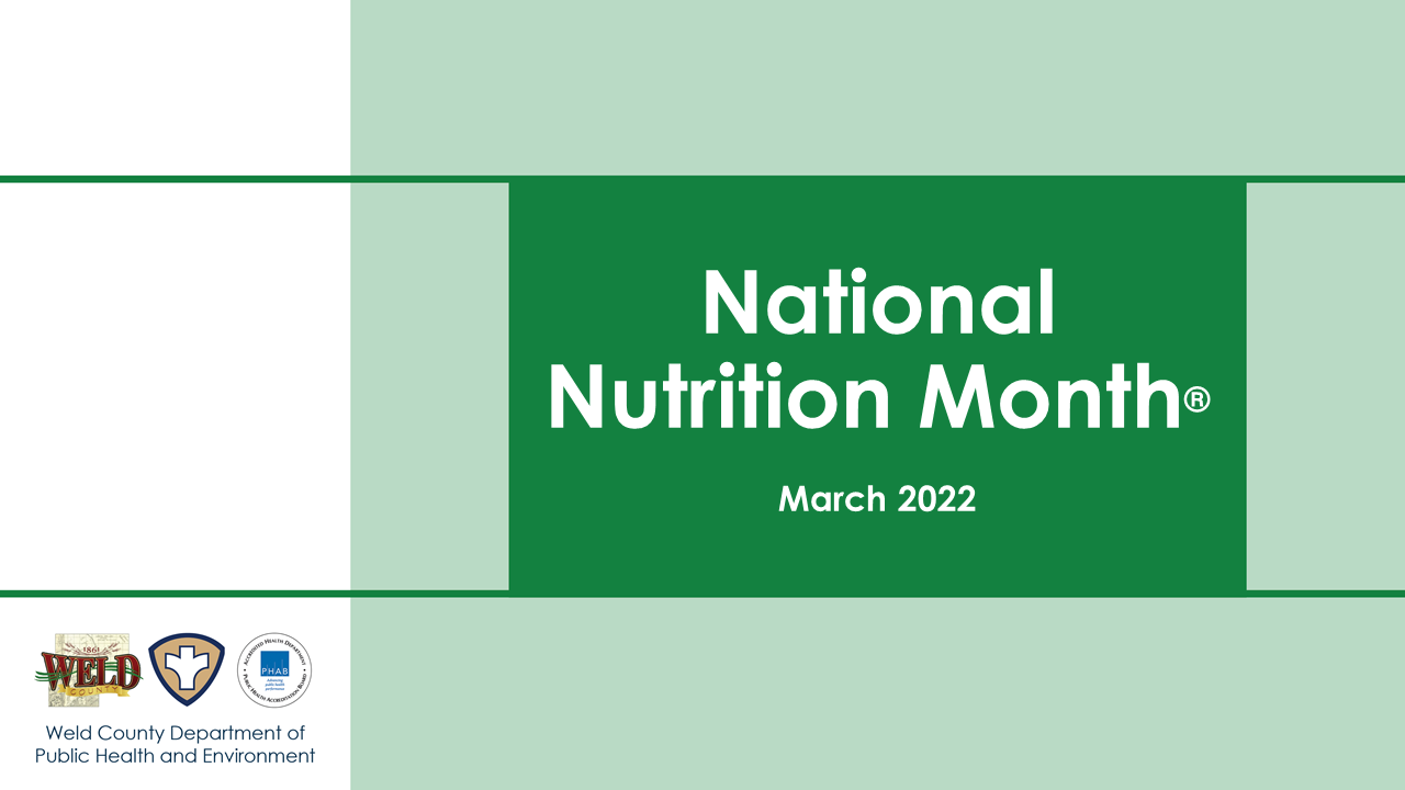 Slide: March is National Nutrition Month