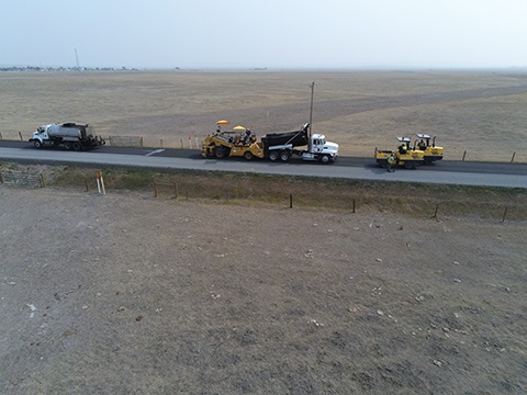 Construction equipment on WCR 78 north of WCR 120