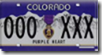 Purple Heart License Plate