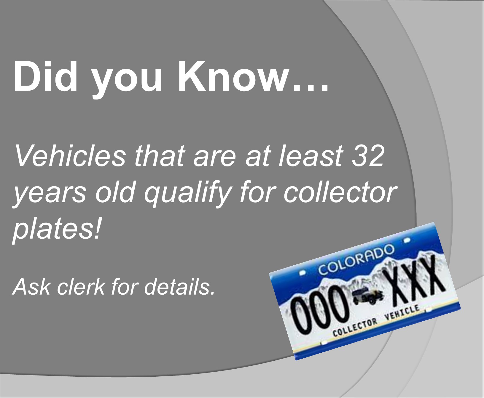 Collectors Vehicles