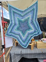 Crocheted rug