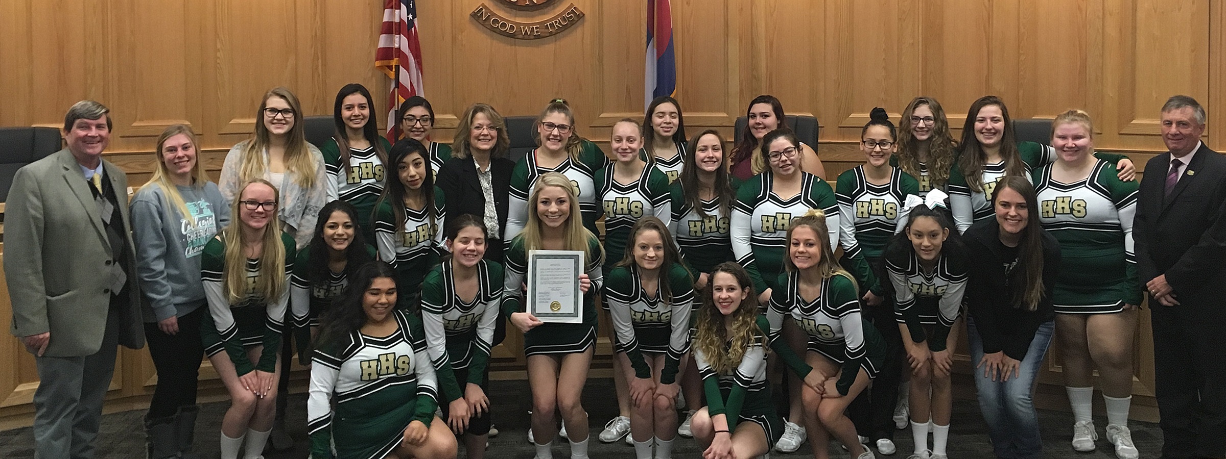 State champion Highland Huskies Cheerleaders