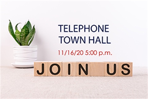 Final telephone town hall in 2020 on 11/16