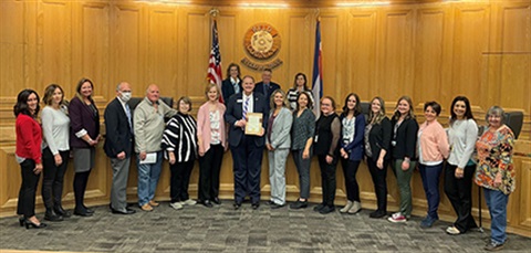 Weld County Board of Commissioners with AAA staff from DHS