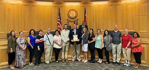Child Support staff with BOCC