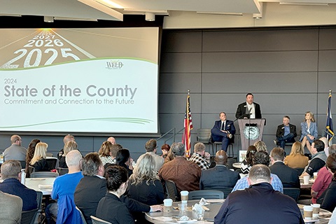 Commissioner Kevin Ross speaking at the State of the County event.
