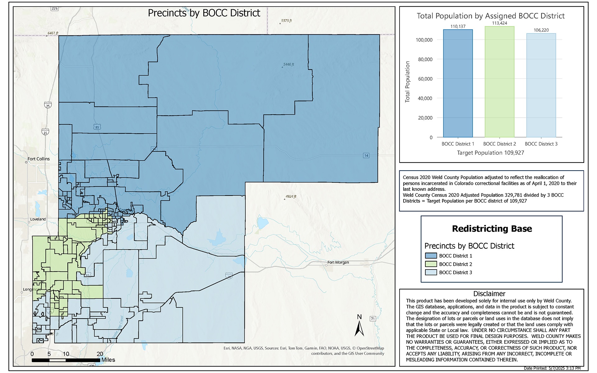 Map of Commissioner Districts